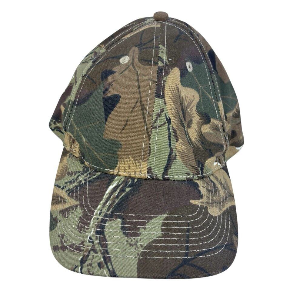 Vtg Otto "Specialty Minerals" Camouflage Hat Cap One Size Hook and Loop Closure